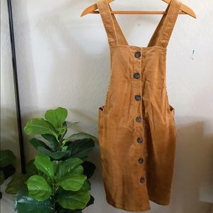 Corduroy Button-Up Dress